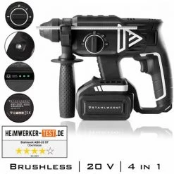 STAHLWERK Brushless Marteau Perforateur Sans Fil ABH-20 ST 20V/4Ah