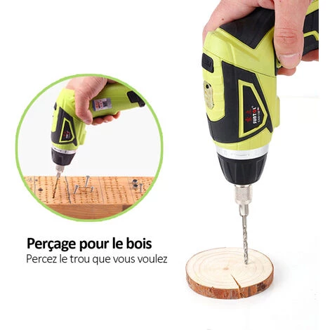 ASUPERMALL Tournevis électrique Sans Fil 6N.M, Visseuse Devisseuse Sans Fil, 1500Mah Avec 40 Accessoires, Pinces, Ruban à Mesurer, 7 Réglage Du Couple, Poignée à 2 Positions, Lamp LED 6 ASUPERMALL Tournevis électrique Sans Fil 6N.M, Visseuse Devisseuse Sans Fil, 1500Mah Avec 40 Accessoires, Pinces, Ruban à Mesurer, 7 Réglage Du Couple, Poignée à 2 Positions, Lamp LED – Image 4