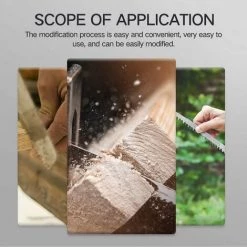 HAPPYSHOPPING Perceuse Electrique Scie Electrique Modifiee, Scie Alternative Electrique, Scie Sabre Domestique, Perceuse Electrique Pour Scie Sauteuse, Outil De Coupe Portatif Pour Le Travail Du Bois, Version Noire -Perceuse Soldes 2022 31562525 5