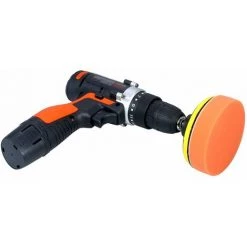 HAPPYSHOPPING Perceuse A Main A Batterie Au Lithium Sans Fil, Polisseuse De Voiture, Fonction D'eclairage, Regulation De La Vitesse En Continu, Couple De 18 Vitesses, Charge Sans Fil 12 V, Norme Europeenne(version A Profil Bas A Deux Vitesses) -Perceuse Soldes 2022 31573297 3