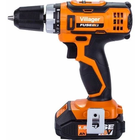 Perceuse Visseuse à Batterie 18v VLN 3220 Fuse Villager Chargeur Et Batterie Lithium Inclus - Orange 4 Perceuse Visseuse à Batterie 18v VLN 3220 Fuse Villager Chargeur Et Batterie Lithium Inclus - Orange – Image 2
