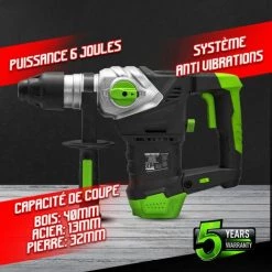 Marteau Perforateur 1500W Avec Coffret Constructor -Perceuse Soldes 2022 32592914 3