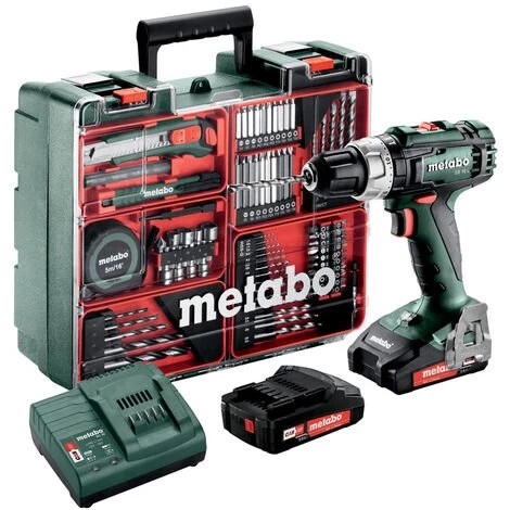 Metabo Perceuse à Percussion Sans Fil SB 18 L Set, Atelier Mobile, Coffret, 18V, 2x2Ah Li-Ion + SC 30 - 602317870 3 Metabo Perceuse à Percussion Sans Fil SB 18 L Set, Atelier Mobile, Coffret, 18V, 2x2Ah Li-Ion + SC 30 - 602317870