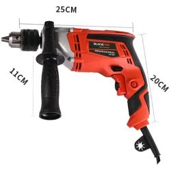 BLACKPINE - Perceuse Percussion, 57pcs Kit D'accessoires, Perceuse à Percussion 850W 3000R/PM, Perforateur Taille De Mandrin 0-13mm -Perceuse Soldes 2022 32703007 3