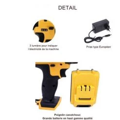 BLACKPINE - Perceuse Visseuse Sans Fil 2 X 21V 15000mAh Batteries Lithium + 29 Accessoires + Caisse Portable -Perceuse Soldes 2022 32703016 3