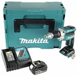 Makita DFS 250 RT1J Tournevis à Cloison Sèche 18 V Brushless + 1x Batterie 5,0 Ah + Chargeur + Coffret Makpac -Perceuse Soldes 2022 33029541 4