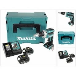 Makita DFS 250 RTJ Visseuse à Cloison Sèche Sans Fil 18 V Brushless + 2x Batteries 5,0 Ah + Chargeur + Coffret De Transport Makpac -Perceuse Soldes 2022 33029545 5