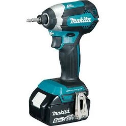 BANYO Perceuse A Percussion Sans Fil MAKITA DTD153RTJ 18V Avec 2x Batteries 5,0 Ah Et Chargeur