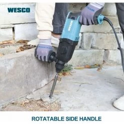 WESCO TOOLS Perforateur Burineur 800W, 2.8J Avec Poignée Auxiliaire, 5 Embouts SDS Plus WS3212K.1 -Perceuse Soldes 2022 33267273 4