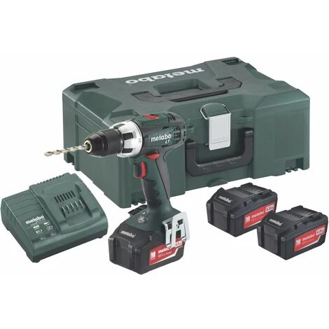 METABO® Metabo Perceuse-visseuse Sans Fil 18 Volts Set BS 18 LT + 3x Batteries Li-Power + étui MetaLoc 3 METABO® Metabo Perceuse-visseuse Sans Fil 18 Volts Set BS 18 LT + 3x Batteries Li-Power + étui MetaLoc
