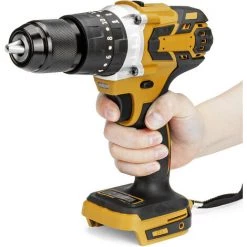 SWAGX Perceuse-visseuse Combinée à Percussion Compacte Sans Balais 1/2 "pour Batterie Makita 18 V (jaune, Batterie Makita 18 V Non Incluse) -Perceuse Soldes 2022 33731089 4