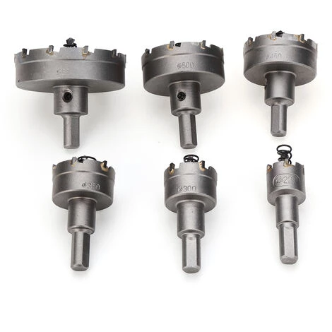 SWAGX 6pcs Perceuse Scie-cloche Trou Foret Fraise Alliage Acier Inox 22 - 65mm 4 SWAGX 6pcs Perceuse Scie-cloche Trou Foret Fraise Alliage Acier Inox 22 - 65mm – Image 2