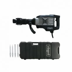Pack Marteau Piqueur SCHEPPACH 1900W - AB1900 - 4 Burins - Black Edition - Noir