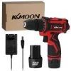 KKMOON 12-Tension Electrique Sans Fil Drill Haute Puissance Batterie Au Lithium Rechargeable Sans Fil Perceuses Main Accueil Brosse Moteur Bricolage Outils Electriques