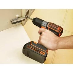 BLACK & DECKER Perceuse 18V 2 Batteries Autosense BLACK+DECKER ASD18KB-QW -Perceuse Soldes 2022 34599011 4