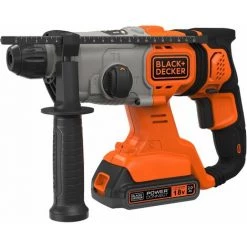 BLACK & DECKER Marteau Perforateur SDS+ 1,2J Sans Fil 18V Avec 1 Batterie 2Ah BLACK+DECKER BCD900D1S-QW