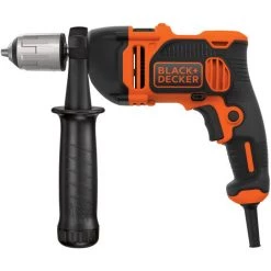 BLACK & DECKER BEH850K-QS Perceuse à Percussion Filaire - 850W - 54 400 Cps/min - 6 Accessoires - Livrée En Coffret -Perceuse Soldes 2022 34599390 2