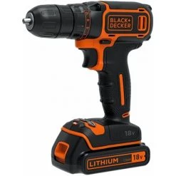 BLACK & DECKER Perceuse 18V 2 Bat 1,5Ah + Chargeur 1A