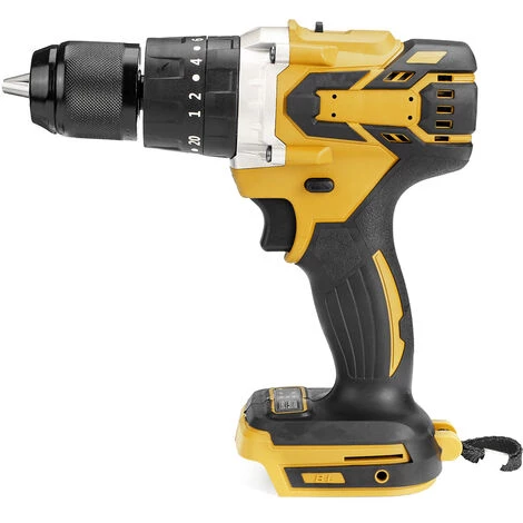 ZEBRAA Perceuse Visseuse à Percussion Sans Fil 350N.m 1/2 " Jaune Pour Batterie Makita 18 V (Batterie NON INCLUS) 4 ZEBRAA Perceuse Visseuse à Percussion Sans Fil 350N.m 1/2 " Jaune Pour Batterie Makita 18 V (Batterie NON INCLUS) – Image 2