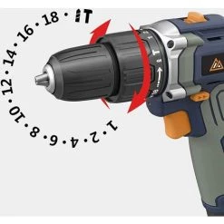 BLUERIDGE BLUE RIDGE 12V Perceuse Visseuse à Percussion Sans Fil, 25Nm, 21+1+1 Couples Réglables, 1,5Ah Li-ion Batterie, BR2102 -Perceuse Soldes 2022 35029078 2