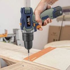 BLUERIDGE BLUE RIDGE 12V Perceuse Visseuse à Percussion Sans Fil, 25Nm, 21+1+1 Couples Réglables, 1,5Ah Li-ion Batterie, BR2102 -Perceuse Soldes 2022 35029078 3