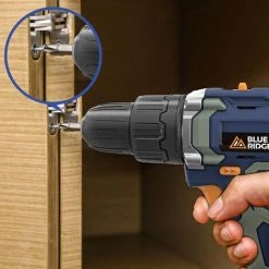 BLUERIDGE BLUE RIDGE 12V Perceuse Visseuse à Percussion Sans Fil, 25Nm, 21+1+1 Couples Réglables, 1,5Ah Li-ion Batterie, BR2102 -Perceuse Soldes 2022 35029078 5