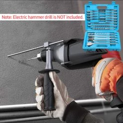 ASUPERMALL 17 Pcs Rotary Hammer Foret Bits Et Ciseaux Kit Avec Boite De Transport Haute Vitesse En Acier Electrique Beton Beton Touche De Forage 10 ASUPERMALL 17 Pcs Rotary Hammer Foret Bits Et Ciseaux Kit Avec Boite De Transport Haute Vitesse En Acier Electrique Beton Beton Touche De Forage -Perceuse Soldes 2022 35098095 4