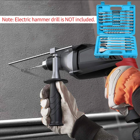 ASUPERMALL 17 Pcs Rotary Hammer Foret Bits Et Ciseaux Kit Avec Boite De Transport Haute Vitesse En Acier Electrique Beton Beton Touche De Forage 6 ASUPERMALL 17 Pcs Rotary Hammer Foret Bits Et Ciseaux Kit Avec Boite De Transport Haute Vitesse En Acier Electrique Beton Beton Touche De Forage – Image 4