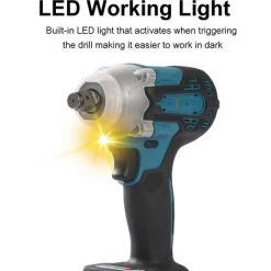 TIGA Clé à Choc Sans Fil 800N.m Pour Batterie Makita 18 V (batterie Non Incluse) 9 TIGA Clé à Choc Sans Fil 800N.m Pour Batterie Makita 18 V (batterie Non Incluse) -Perceuse Soldes 2022 35625626 3