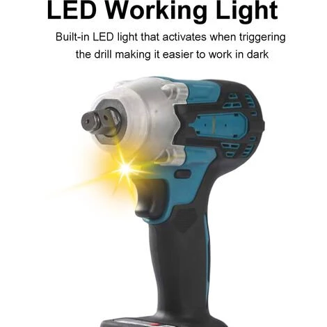 TIGA Clé à Choc Sans Fil 800N.m Pour Batterie Makita 18 V (batterie Non Incluse) 5 TIGA Clé à Choc Sans Fil 800N.m Pour Batterie Makita 18 V (batterie Non Incluse) – Image 3