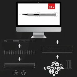 Wowstick 1p + Tournevis Electrique 19 En 1 Jeu De Tournevis De Precision Sans Fil Avec Embouts De Vis 18pcs Jeu De Tournevis Bricolage Outils De Reparation Pour Montre Bijoux Telephone Portable Smart Home Usage Quotidien, Modele:Silver 30 -Perceuse Soldes 2022 36246193 3