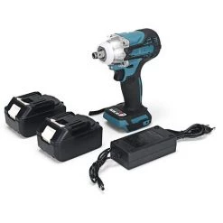 2 En1 388VF 800N.m Li-Ion Sans Fil Sans Fil électrique Clé 1/2 '' Tournevis 1/4 '' (bleu, Prise EU) Coxolo -Perceuse Soldes 2022 36490287 4