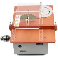 DONTODENT Multifonctionnel Mini Perceuse Bois Alliage D'aluminium Précision Table Scie Manuel Bricolage Manuel Mini Multifonctionnel Modèle Table Scie -Perceuse Soldes 2022 36961530 3