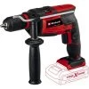 Einhell Perceuse à Percussion Sans Fil TC-ID 18 Li-Solo Power X-Change (18V, Mandrin Auto-serrant De 13 Mm, Rotation Avant/arrière, Variateur électronique,) Livré Sans Batterie Ni Chargeur -Perceuse Soldes 2022 37014973 1