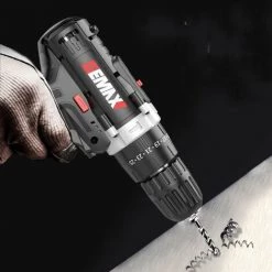 THSINDE Perceuse Visseuse Sans Fil, 100Pcs Kit Perceuse Electrique (3Batteries Li-ion 12V 1500mAh, Couple Maxi 30Nm, 2 Vitesses, Mandrin Auto-serrant 10mm) Professionnel Pour Bricolage