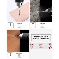 BLACKPINE - Perceuse Percussion, 30pcs Kit D'accessoires, Perceuse à Percussion 850W 3000R/PM, Perforateur Taille De Mandrin 0-13mm -Perceuse Soldes 2022 37103699 3