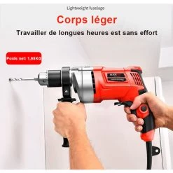 BLACKPINE - Perceuse Percussion, 30pcs Kit D'accessoires, Perceuse à Percussion 850W 3000R/PM, Perforateur Taille De Mandrin 0-13mm -Perceuse Soldes 2022 37103699 4