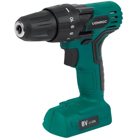 VONROC Perceuse Sans Fil 8V - Lampe LED, Mandrin 0,8 à10mm - Chargeur Et Double Embout De Vissage 50mm Inclus (Batterie Intégrée) 4 VONROC Perceuse Sans Fil 8V - Lampe LED, Mandrin 0,8 à10mm - Chargeur Et Double Embout De Vissage 50mm Inclus (Batterie Intégrée) – Image 2