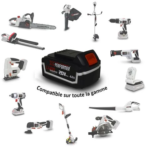 Perceuse Visseuse - X-Performer XP2CID20LI - Mandrin Auto - Ponceuse Triangulaire - 2 Batteries 4 Ah Et Double Chargeur 4 Perceuse Visseuse - X-Performer XP2CID20LI - Mandrin Auto - Ponceuse Triangulaire - 2 Batteries 4 Ah Et Double Chargeur – Image 2