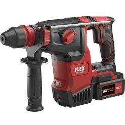Marteau Perforateur Sans Fil FLEX CHE 2-26 18.0-EC 18V Et 2x5,0 Ah Batteries Et Chargeur