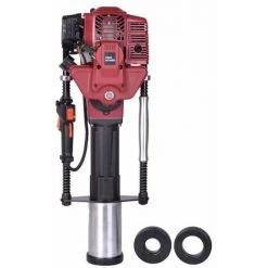 Varan Motors - NEGPD-03 Enfonce-pieux Thermique Moteur Essence 52CC, Pilon à Poteau - Rouge