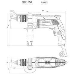 Metabo - Perceuse à Percussion 650W 9Nm - SBE 650 -Perceuse Soldes 2022 38059268 3