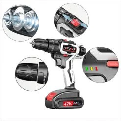 FREOSEN Perceuse Visseuse Sans Fil F21 - 2 Batteries Lithium - 32 Accessoires -Perceuse Soldes 2022 38400963 2