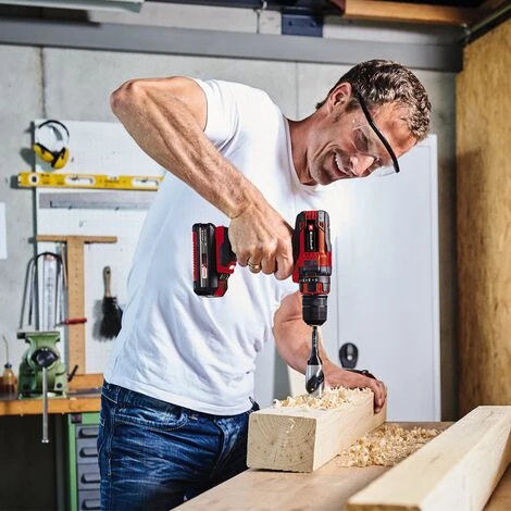 Einhell Kit D’outils Sans Fil TC-TK 18 Li Kit - Power X-Change (18V, Perceuse-visseuse TC-CD 18/35 Li + Meuleuse D’angle TC-AG 18/115 Li) Livré Avec Batteries 1,5 Ah Et 3,0 Ah Et Chargeur) 4 Einhell Kit D’outils Sans Fil TC-TK 18 Li Kit - Power X-Change (18V, Perceuse-visseuse TC-CD 18/35 Li + Meuleuse D’angle TC-AG 18/115 Li) Livré Avec Batteries 1,5 Ah Et 3,0 Ah Et Chargeur) – Image 2