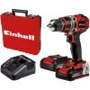 Einhell Perceuse-visseuse Sans Fil E TE-CD 18/50 Li BL Kit - Power X-Change (18V, Couple 50 Nm, Mandrin 13mm) Livré Avec 2 Batteries 2,0Ah Et Chargeur -Perceuse Soldes 2022 38401970 1