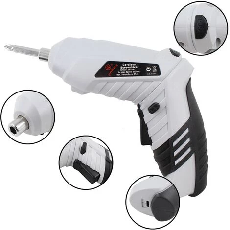 BETTERLIFE Visseuse Sans Fil, Visseuse Devisseuse Sans Fil 1.3Ah Avec 10 Accessoires, Lumière 2 LED, Câble De Charge USB, Idéal Pour Serrer Et Desserrer Les Vis 5 BETTERLIFE Visseuse Sans Fil, Visseuse Devisseuse Sans Fil 1.3Ah Avec 10 Accessoires, Lumière 2 LED, Câble De Charge USB, Idéal Pour Serrer Et Desserrer Les Vis – Image 3