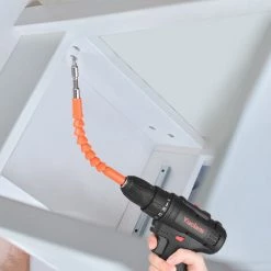 ASUPERMALL Tournevis Sans Fil Yuclam Tournevis Electrique Tournevis A Deux Vitesses Avec Lumiere Led 25 + 1 Arbre Flexible Tule 2 Piles De Chuck De 3/8 Pouces De Chruck 50Nm Tournevis De Puissance Pour L'Assemblage De Meubles Maison Diy Projet -Perceuse Soldes 2022 40276368 4