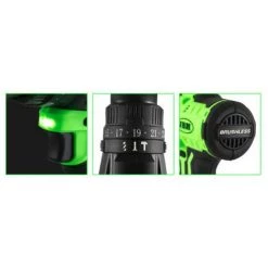 JBM PERCEUSE A PERCUSSION A DEUX VITESSES AVEC MOTEUR SANS BALAIS - SANS FIL 20 V -Perceuse Soldes 2022 40288601 3