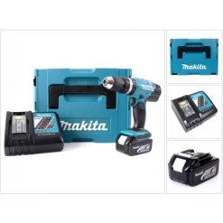 Makita DHP 453 RF1J Perceuse-visseuse à Percussion Sans Fil 18V 42Nm + Coffret MAKPAC + 1x Batterie 3,0 Ah + Chargeur -Perceuse Soldes 2022 40309572 3