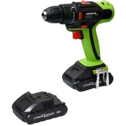 HELIOTRADE Perceuse Visseuse 18V - 2 Batteries Mallette Alu 50 Accessoires -Perceuse Soldes 2022 40391784 3